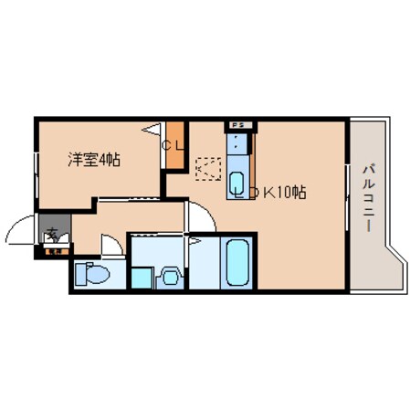 五位堂駅 徒歩1分 1階の物件間取画像